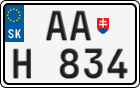 License plate of Slovakia, Oldtimers