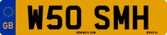 License plate of the United Kingdom, 1983 year system