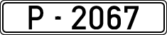 License plates of Spain, 1900 year series