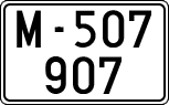 License plates of Spain, 1900 year series