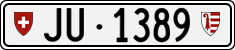 License plate of Switzerland, Cars