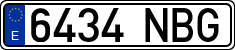License plates of Spain, Ordinary (2000)
