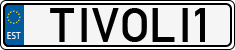 License plate of Estonia, Vanity Plates