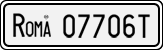 License plate of Italy, Cars (1927 year series)