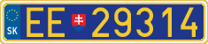 License plate of Slovakia, Diplomatic