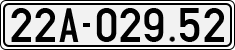 License plate of Vietnam, Cars