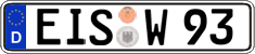 German license plate, Regular plates