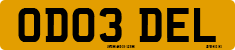 License plate of the United Kingdom, 2001 year system