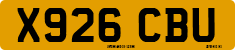 License plate of the United Kingdom, 1983 year system