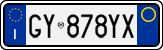 License plate of Italy, Cars (1994 year series)