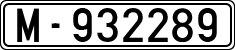 License plates of Spain, 1900 year series