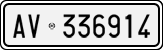 License plate of Italy, Cars (1927 year series)