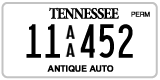 Tennessee, Antique (AA 12345)