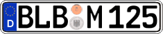 German license plate, Regular plates