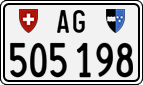 License plate of Switzerland, Cars