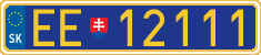 License plate of Slovakia, Diplomatic