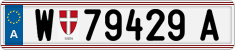 License plate of Austria, Regular plates