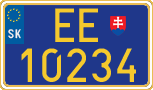 License plate of Slovakia, Diplomatic