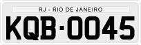 License plate of Brazil, Private owners (1990)