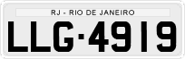 License plate of Brazil, Private owners (1990)
