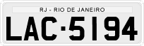License plate of Brazil, Private owners (1990)
