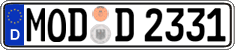 German license plate, Regular plates