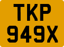 License plate of the United Kingdom, 1963 year system