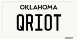 Oklahoma, Vanity Plates