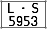 License plates of Spain, 1971 year series