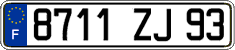 French license plate, FNI