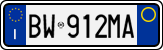 License plate of Italy, Cars (1994 year series)