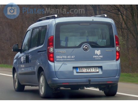 BG 2951-XP, Opel Combo