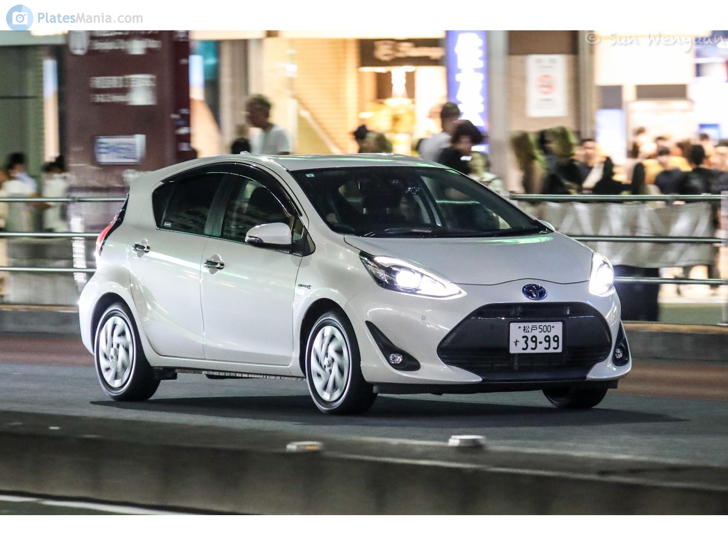 松戸 500 す 3999, Toyota Aqua 1st gen (NHP10), 2nd facelift, 2017–2021