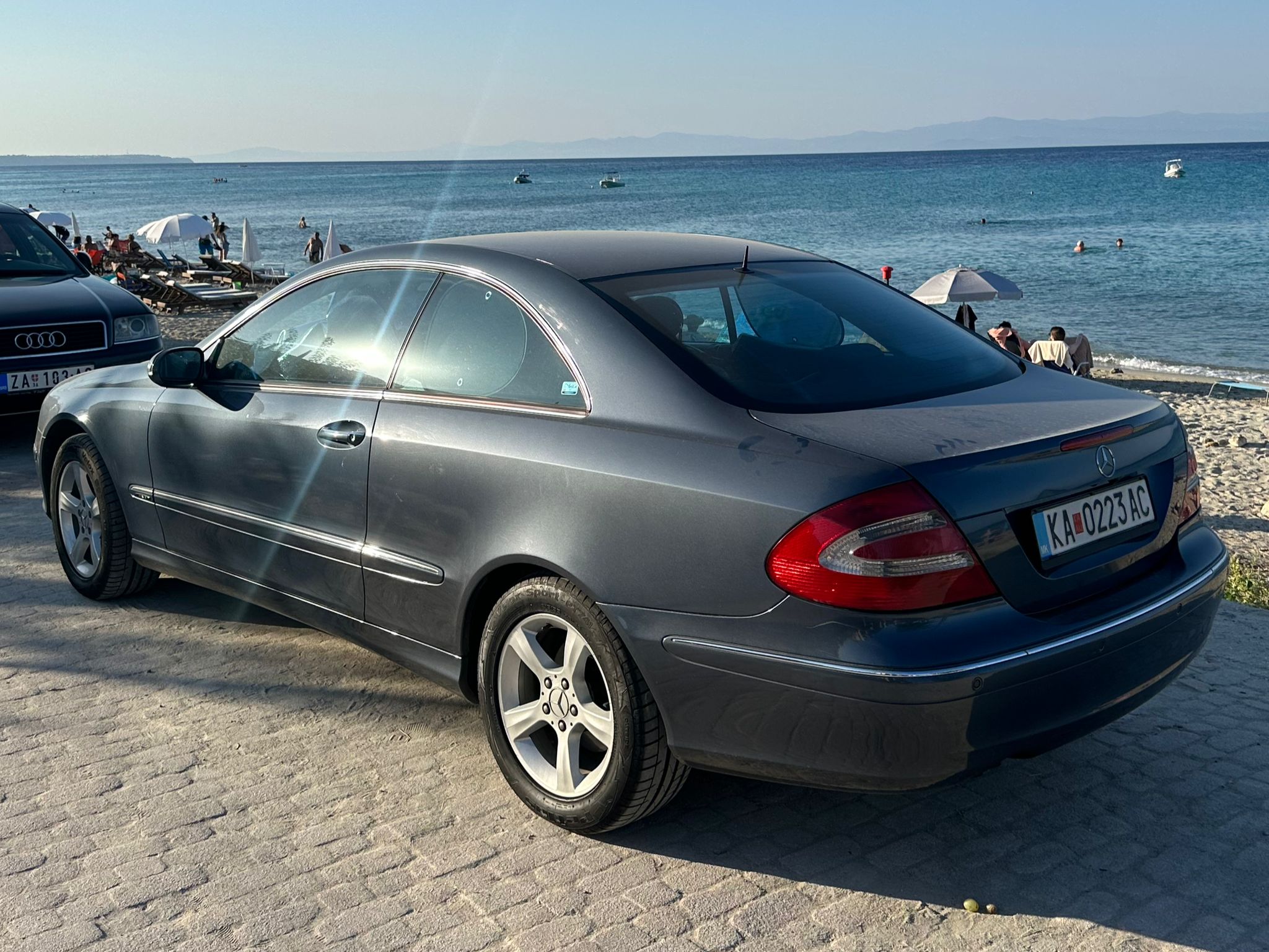 KA 0223 AC, Mercedes-Benz CLK-Klasse 2nd gen Сoupé (C209), 2002–2009