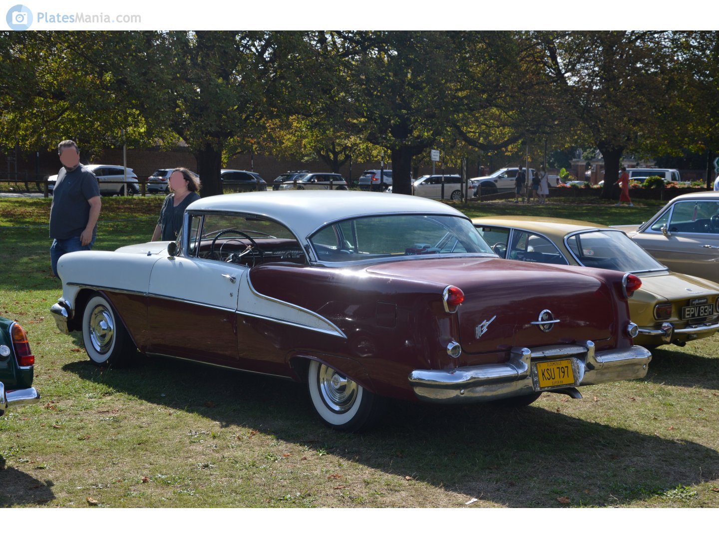 KSU797, Oldsmobile 88 2nd gen 1955 2-door Hardtop (3637; B-body), 1st facelift, 1954–1955
