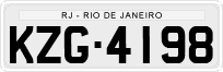 License plate of Brazil, Private owners (1990)