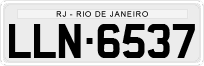 License plate of Brazil, Private owners (1990)