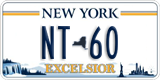 New York, County plate (AB-123)