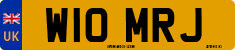 License plate of the United Kingdom, 1983 year system