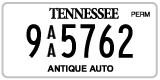 Tennessee, Antique (AA 12345)