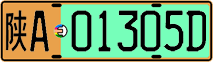 License plate of China, Electric vehicles