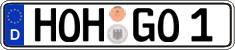 German license plate, Regular plates