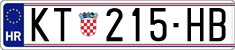 License plate of Croatia, Regular plates