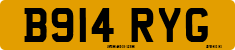 License plate of the United Kingdom, 1983 year system