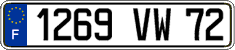 French license plate, FNI