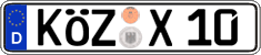 German license plate, Regular plates