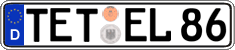 German license plate, Regular plates