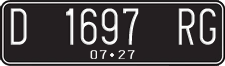 License plate of Indonesia, Regular plates