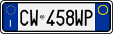License plate of Italy, Cars (1994 year series)