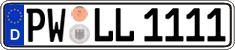 German license plate, Regular plates